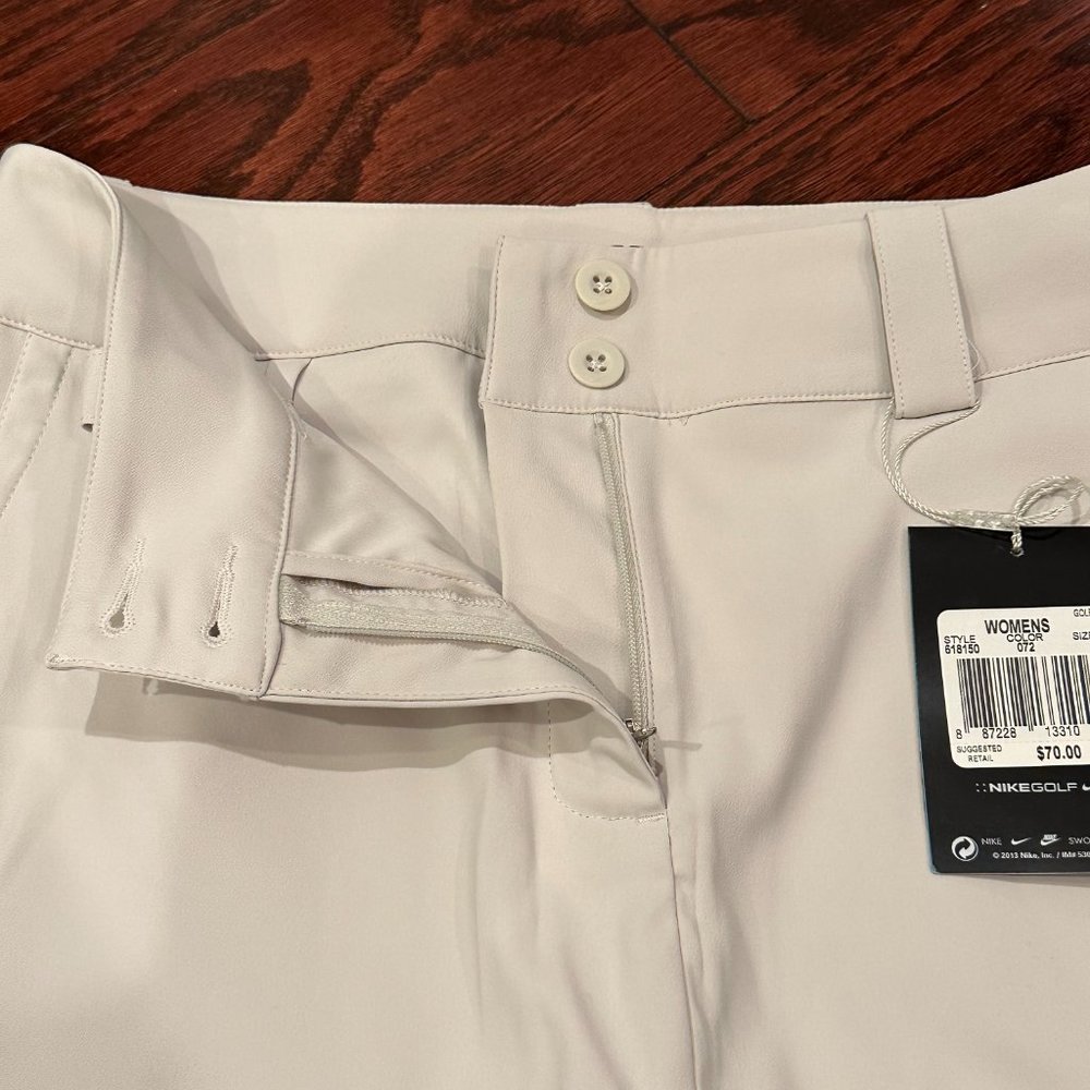 NWT - Nike Golf Tour Performance Women's Skort - Beige - Size 2 - Picture 5 of 9